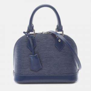 Pre Owned Louis Vuitton Alma Bb Epi Blue Indigo