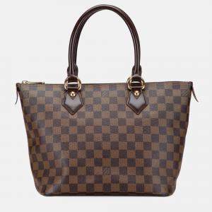 Pre Owned Louis Vuitton Brown Damier Ebene Saleya PM