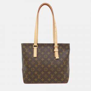 Pre Owned Louis Vuitton Piano Brown Monogram Canvas Shoulder Bag