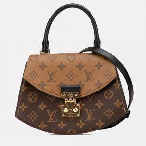 Pre Owned Louis Vuitton Tilsitt Monogram Reverse Canvas and Leather Shoulder Bag