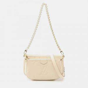 Pre Owned Louis Vuitton Multi Pochette Accessoires Ivory Monogram Empreinte Leather Shoulder Bag
