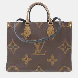 Pre Owned Louis Vuitton On The Go MM Monogram Giant Canvas Shoulder Bag