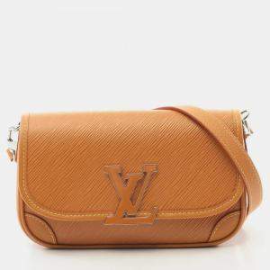 Pre Owned Louis Vuitton Bussi Nm Shoulder Bag Leather Epi Brown