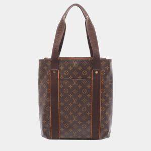 Pre Owned Louis Vuitton Brown Monogram Cabas Beaubourg