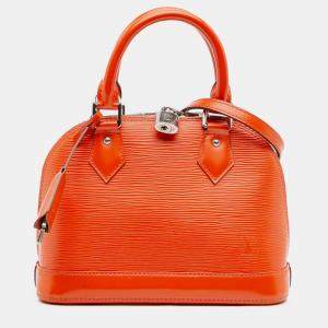 Pre Owned Louis Vuitton Red Epi Alma BB
