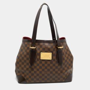 Pre Owned Louis Vuitton Damier Ebene Canvas Hampstead MM Bag