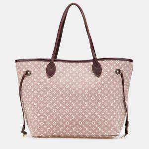 Pre Owned Louis Vuitton Pink Monogram Idylle Neverfull MM