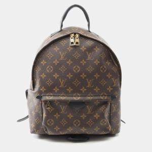 Pre Owned Louis Vuitton Palm Springs MM Brown Monogram Coated Canvas Backpack