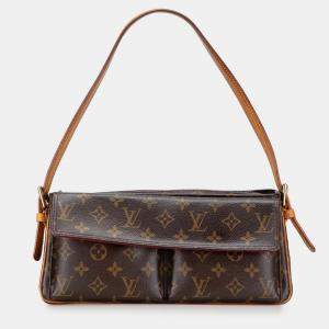 Pre Owned Louis Vuitton Brown Monogram Viva Cite MM