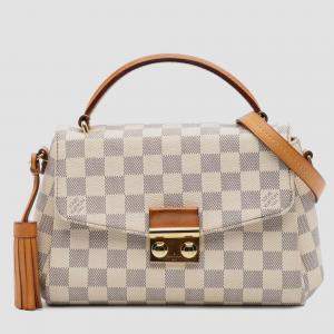 Pre Owned Louis Vuitton White Damier Azur Croisette