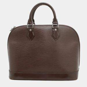 Pre Owned Louis Vuitton Alma Moka Epi Leather