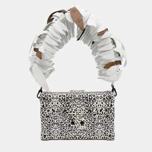 Pre Owned Louis Vuitton Petite Mal Dalmatian Nether Feather White/Black Leather