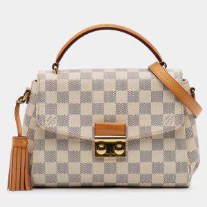 Pre Owned Louis Vuitton White Damier Azur Croisette