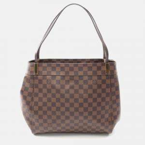 Pre Owned Louis Vuitton Marlyborn Gm Damier Ebene
