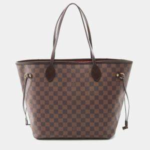 Pre Owned Louis Vuitton Neverfull MM Damier Ebene Coated Canvas Tote Bag
