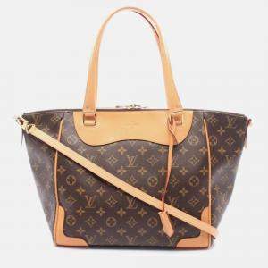 Pre Owned Louis Vuitton Estrella Brown Monogram Leather Bag