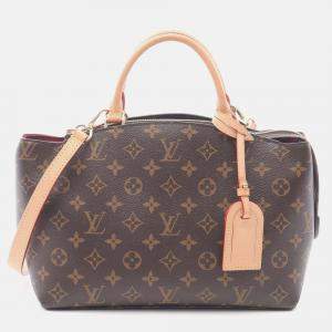 Pre Owned Louis Vuitton Petit Palais PM Brown Monogram Canvas Shoulder Bag