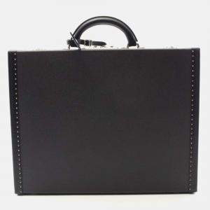 Pre Owned Louis Vuitton President Black Taiga Leather Briefcase