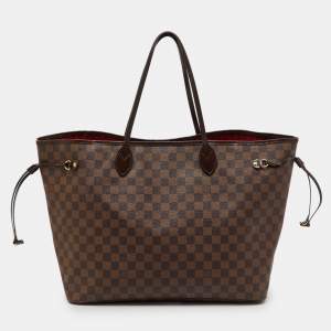 Pre Owned Louis Vuitton Damier Ebene Canvas Neverfull GM Bag