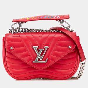 Pre Owned Louis Vuitton Red New Wave Chain Bag PM