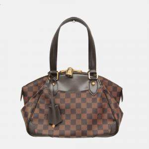 Pre Owned Louis Vuitton Verona PM Damier Ebene Canvas Shoulder Bag