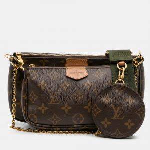 Pre Owned Louis Vuitton Brown Monogram Multi Pochette Accessoires