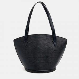 Pre Owned Louis Vuitton Black Epi Saint-Jacques GM Handbag