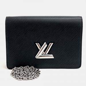 Pre Owned Louis Vuitton Black Epi Twist Belt Crossbody Bag
