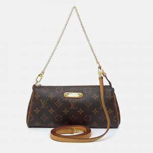 مملوكة مسبقًا Louis Vuitton Brown Coated Canvas Monogram Eva Clutch