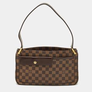 Pre Owned Louis Vuitton Damier Ebene Canvas Aubagne Bag
