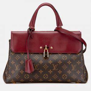 Pre Owned Louis Vuitton Brown/Red Monogram Venus