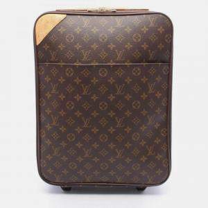 Pre Owned Louis Vuitton Brown Monogram Pegase 45