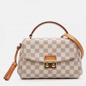 Pre Owned Louis Vuitton White Damier Azur Croisette