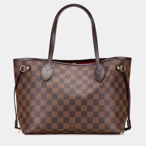 Pre Owned Louis Vuitton Brown Damier Ebene Neverfull PM
