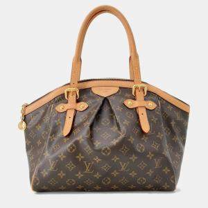 Pre Owned Louis Vuitton Tivoli GM Brown Monogram Canvas Satchel Bag