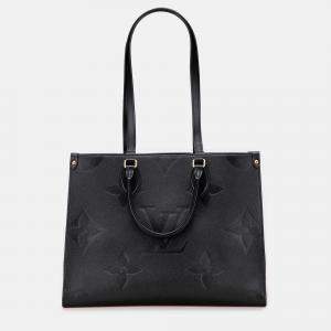 Pre Owned Louis Vuitton Black Monogram Empreinte Onthego MM