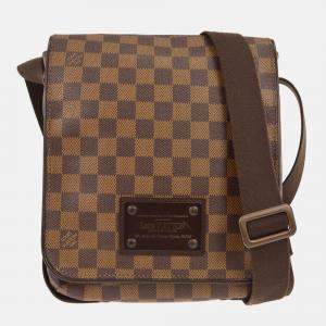 Pre Owned Louis Vuitton Damier Brooklyn PM Shoulder Bag