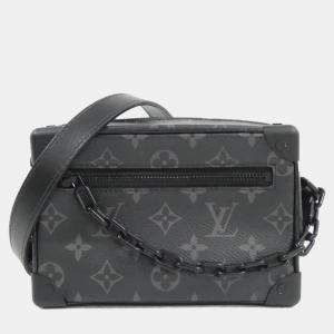 Pre Owned Louis Vuitton Black Monogram Eclipse Mini Soft Trunk Shoulder Bag