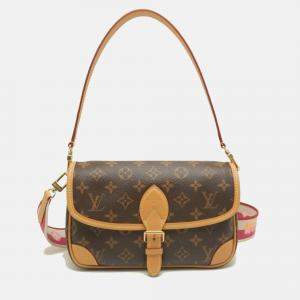 Pre Owned Louis Vuitton Monogram Diane M45985 Shoulder Bag Fuchsia