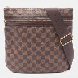 Pre Owned Louis Vuitton Pochette Bosphore Crossbody Shoulder Bag  Damier Ebene