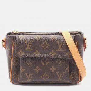 Pre Owned Louis Vuitton Vivacite Pm Crossbody Shoulder Bag  Monogram Canvas