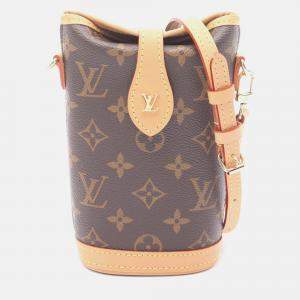 Pre Owned Louis Vuitton Fold Me Pouch Shoulder Bag  Monogram Canvas Leather