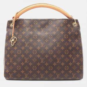 Pre Owned Louis Vuitton Artsy MM Shoulder Bag  Monogram Canvas Leather Brown