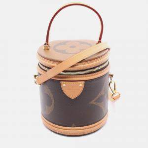 Pre Owned Louis Vuitton Cannes Shoulder Handbag  Monogram Giant Reverse Canvas