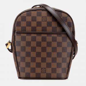 Pre Owned Louis Vuitton Brown Damier Ebene Ipanema PM