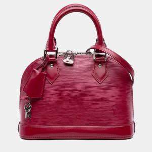 Pre Owned Louis Vuitton Pink Epi Alma BB