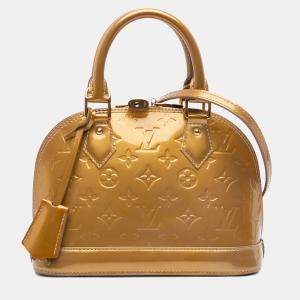 مملوكة مسبقًا Louis Vuitton Gold Monogram Vernis Alma BB