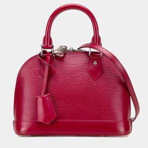 Pre Owned Louis Vuitton Pink Epi Alma BB