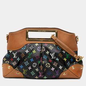 Pre Owned Louis Vuitton Black Monogram Multicolore Judy MM