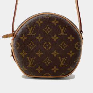 Pre Owned Louis Vuitton Boite Chapeau Souple Brown Monogram Size Pm